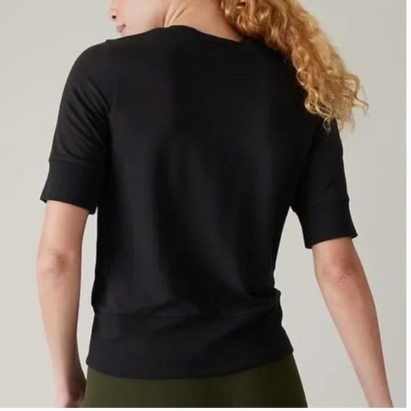 Athleta Step Forward Sweatshirt Tee • Black • Women’s M • Soft Performance - Picture 2 of 7